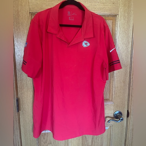 Kansas City Chiefs Nike Dri-Fit Polo - size XXL - On Field Apparel - Picture 1 of 6